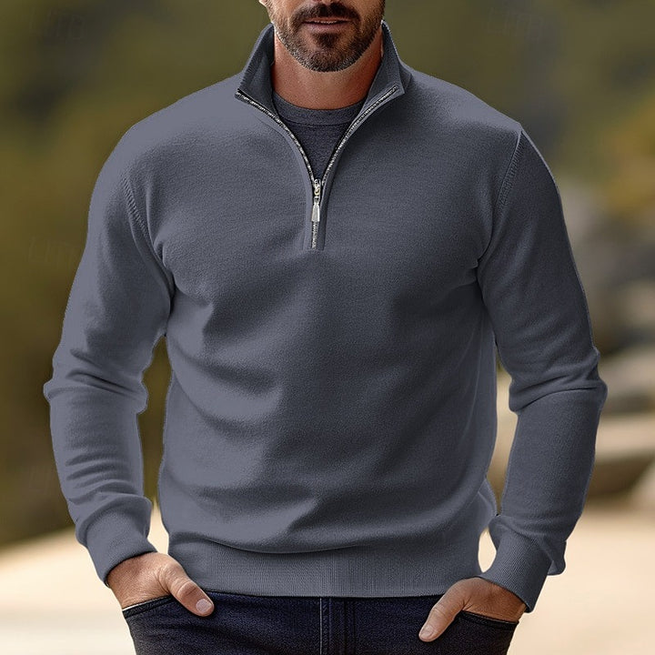 Landon | Quarter-Zip Stand-Collar Sweater