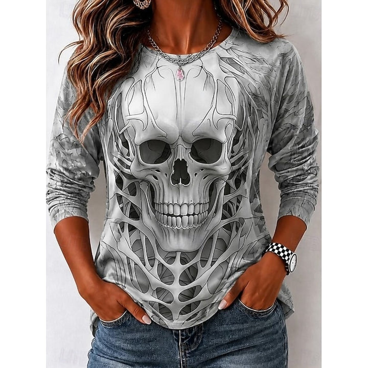 Etta | Halloween Skull Long Sleeve Top