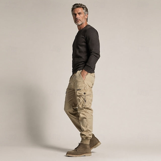Keith | Men's Cotton Cargo Jogger Pants