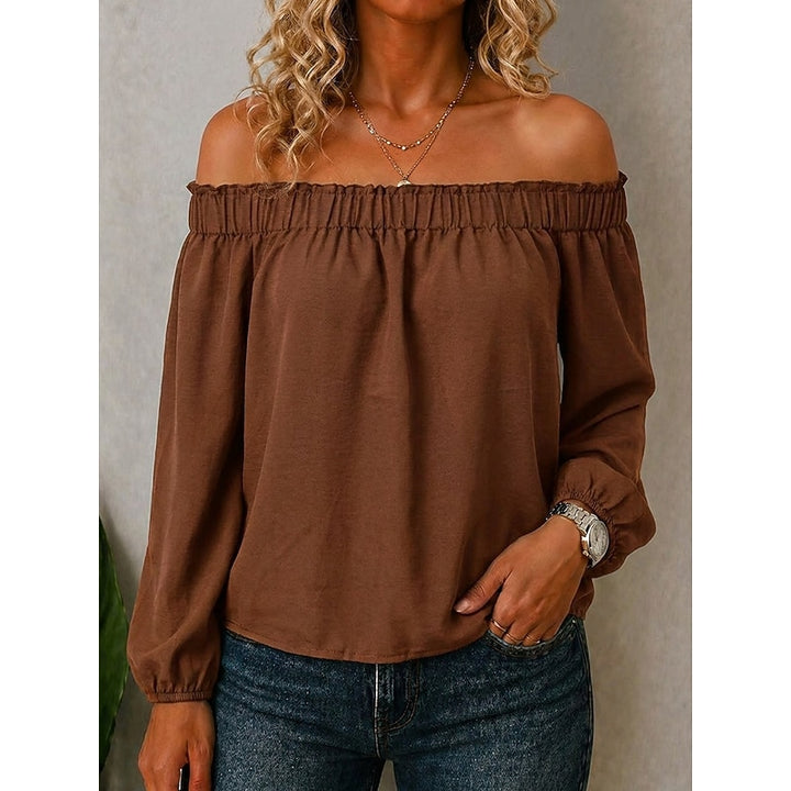 Beatrice | Off-Shoulder Long Sleeve Top