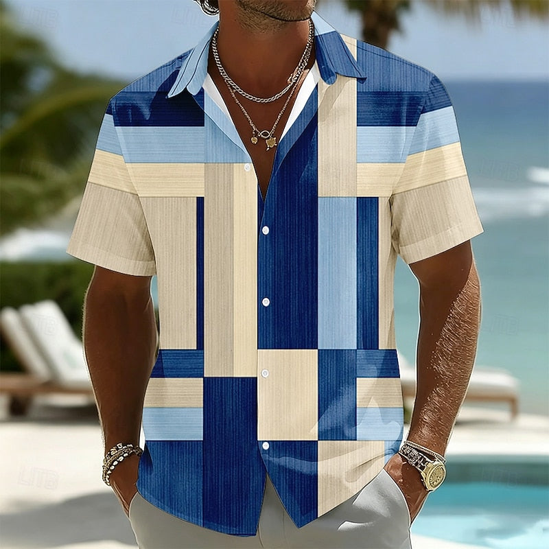 Ellis | Color-Block Short Sleeve Shirt