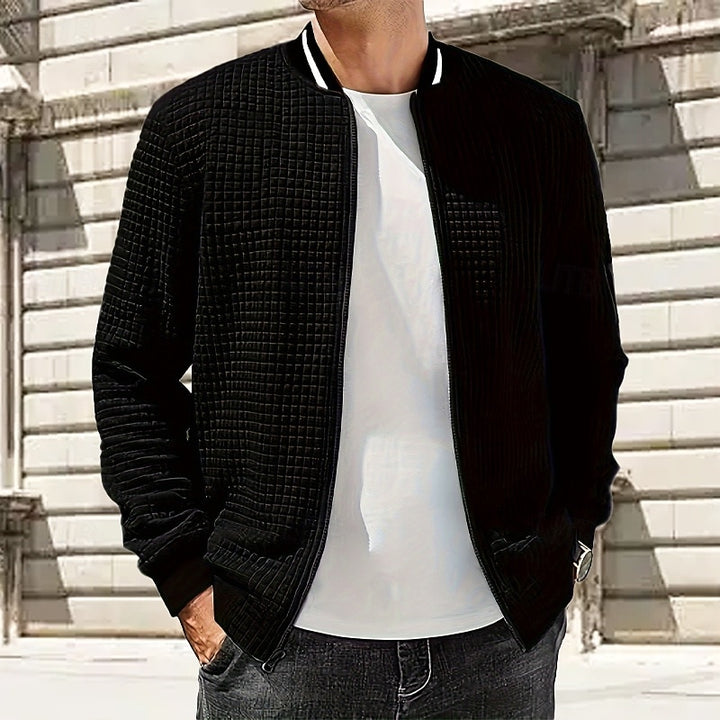 Elliott | Textured Stand-Collar Jacket