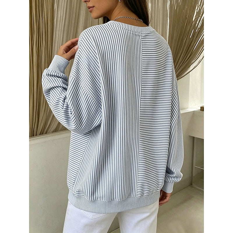 Lucia | Relaxed Striped Crew-Neck Top