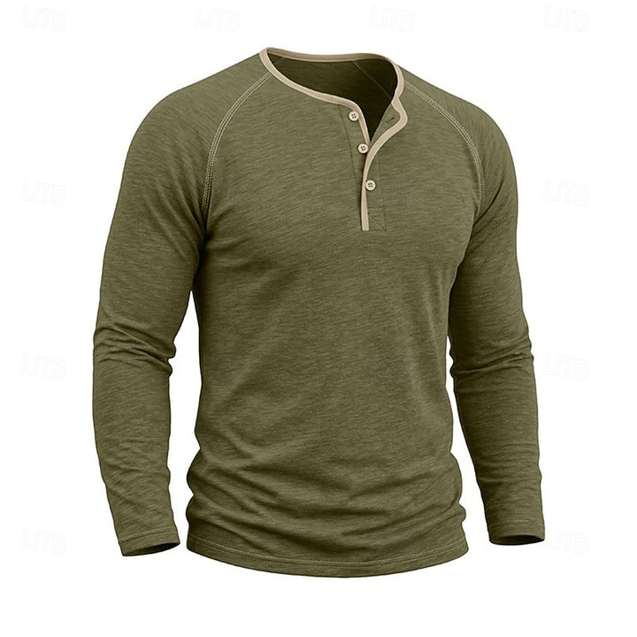 Weston | Classic Long-Sleeve Henley Shirt