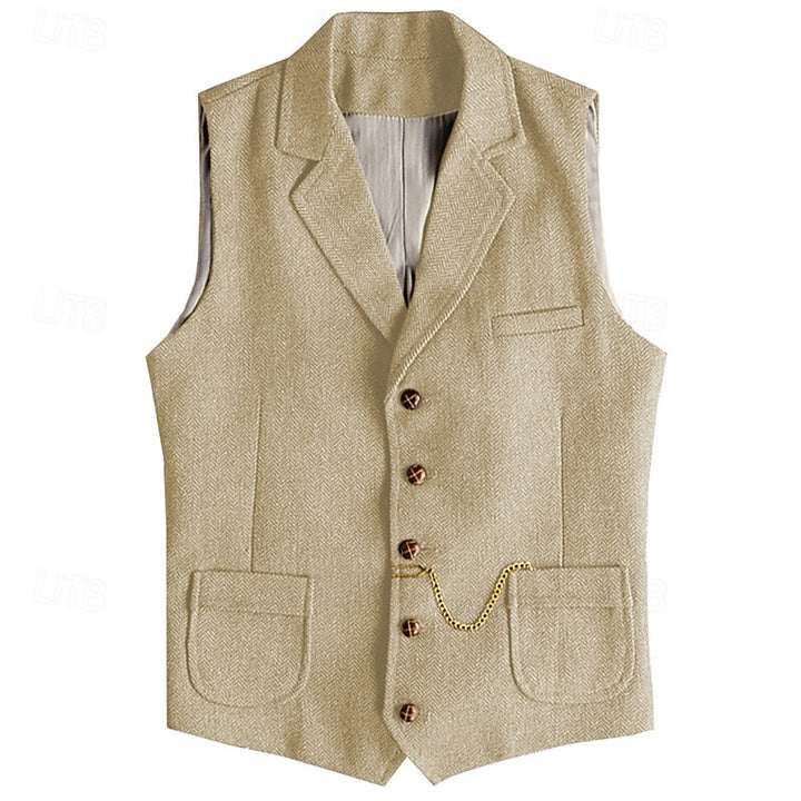 Nathaniel | Tailored Herringbone Waistcoat