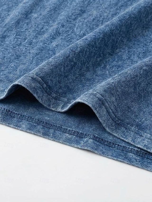 Steven | Men's Acid Wash Cotton Polo