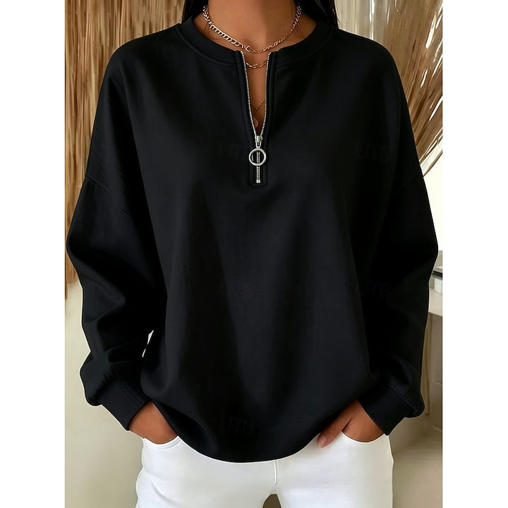 Josephine | Relaxed Quarter-Zip Sweatshirt