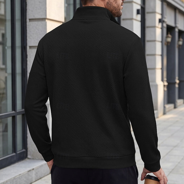 Easton | Textured Quarter-Zip Pullover