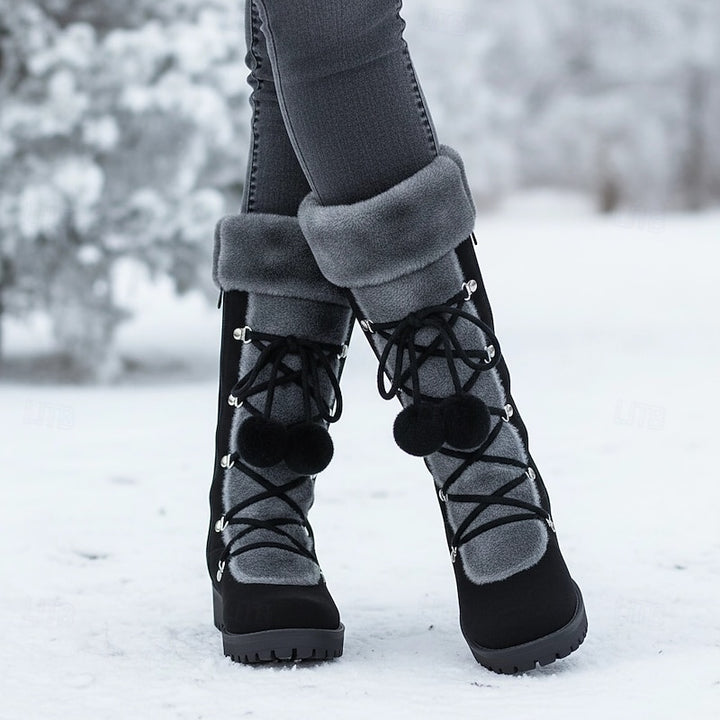 Wendy | Cozy Lace-Up Winter Boots