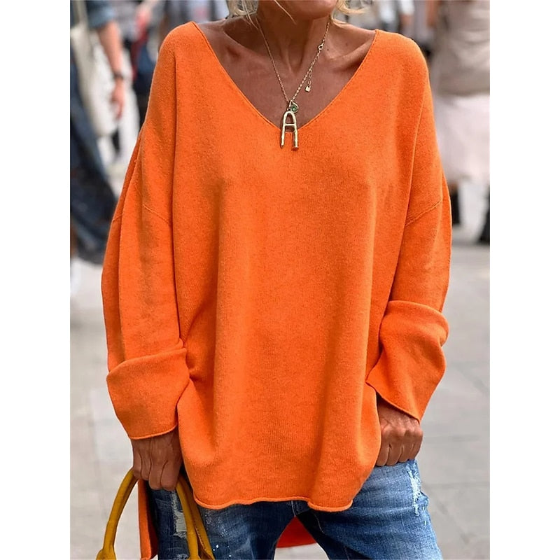 Joanne | Relaxed V-Neck Pullover