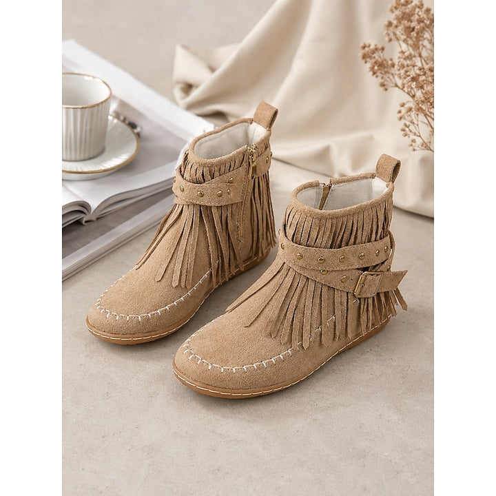 Cheyenne | Fringe Western Ankle Boots