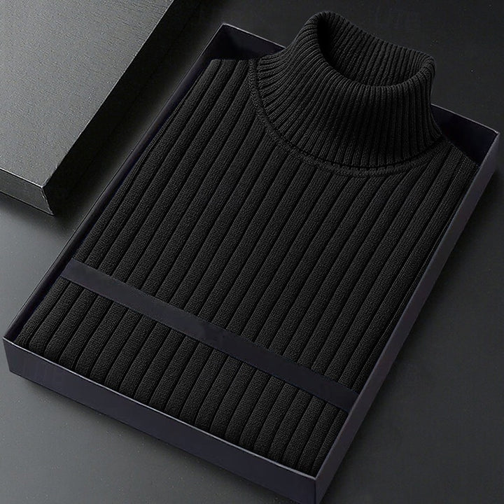 Dominic | Ribbed High-Neck Sweater
