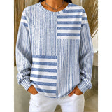 Patricia | Striped Colorblock Sweatshirt