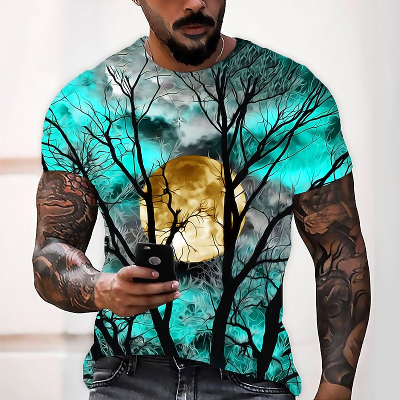 Grayson | Halloween Moonlit Forest Graphic T-Shirt