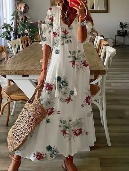 Adriana | Flowing Bohemian Maxi Dress