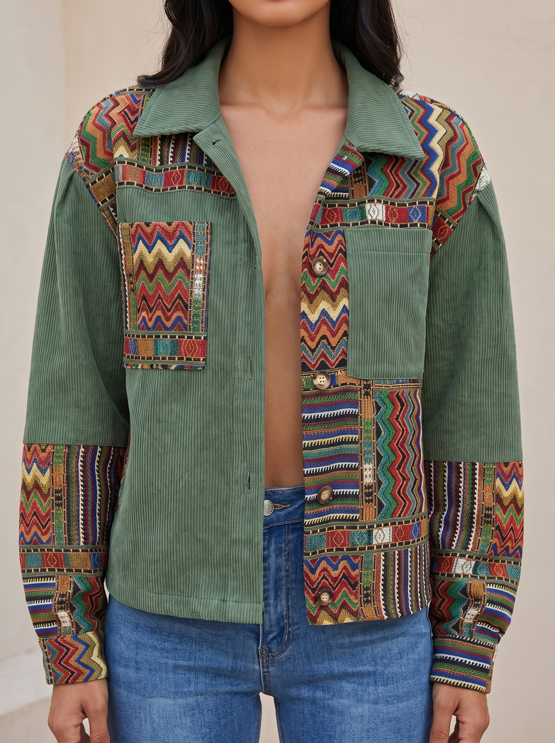 Imogen | Patchwork Statement Jacket