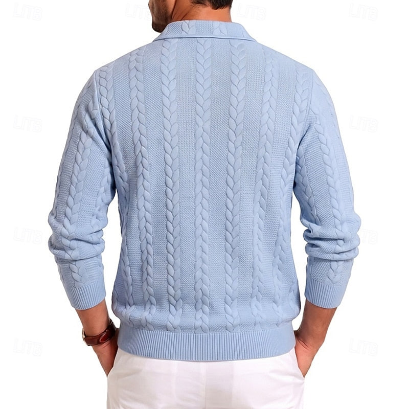 Donovan | Textured Quarter-Zip Sweater
