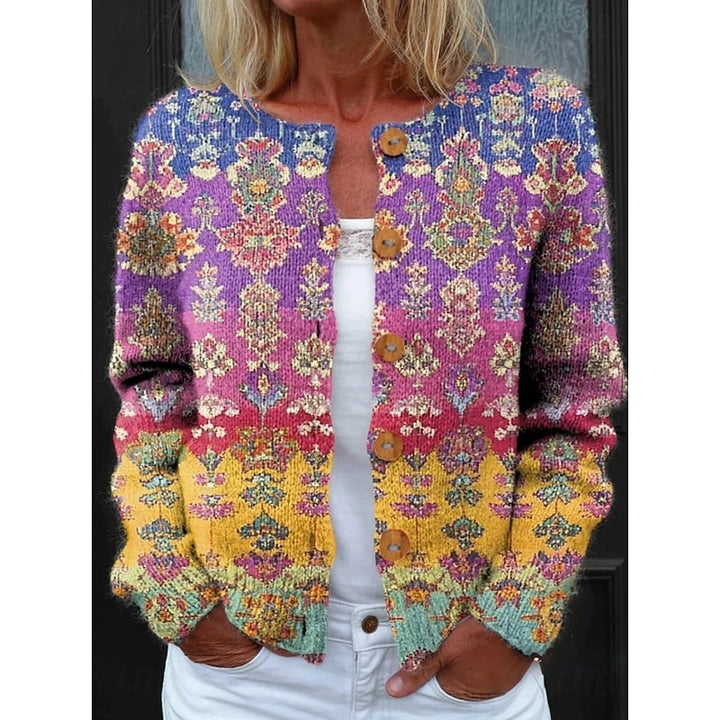 Linnea | Floral Button-Front Cardigan