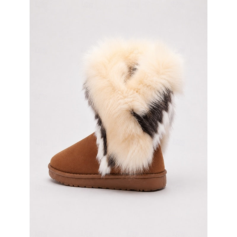 Odile | Cozy Fur-Trimmed Snow Boots