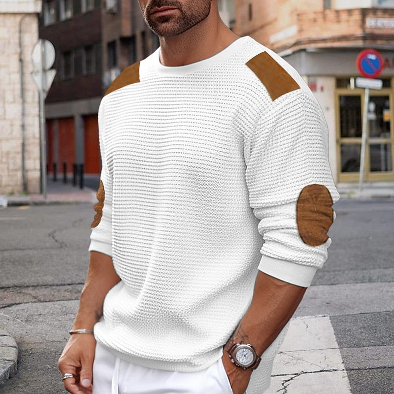 Sebastian | Textured Crew Neck Sweater