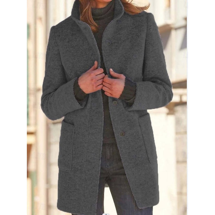 Lorraine | Elegant Stand-Collar Coat