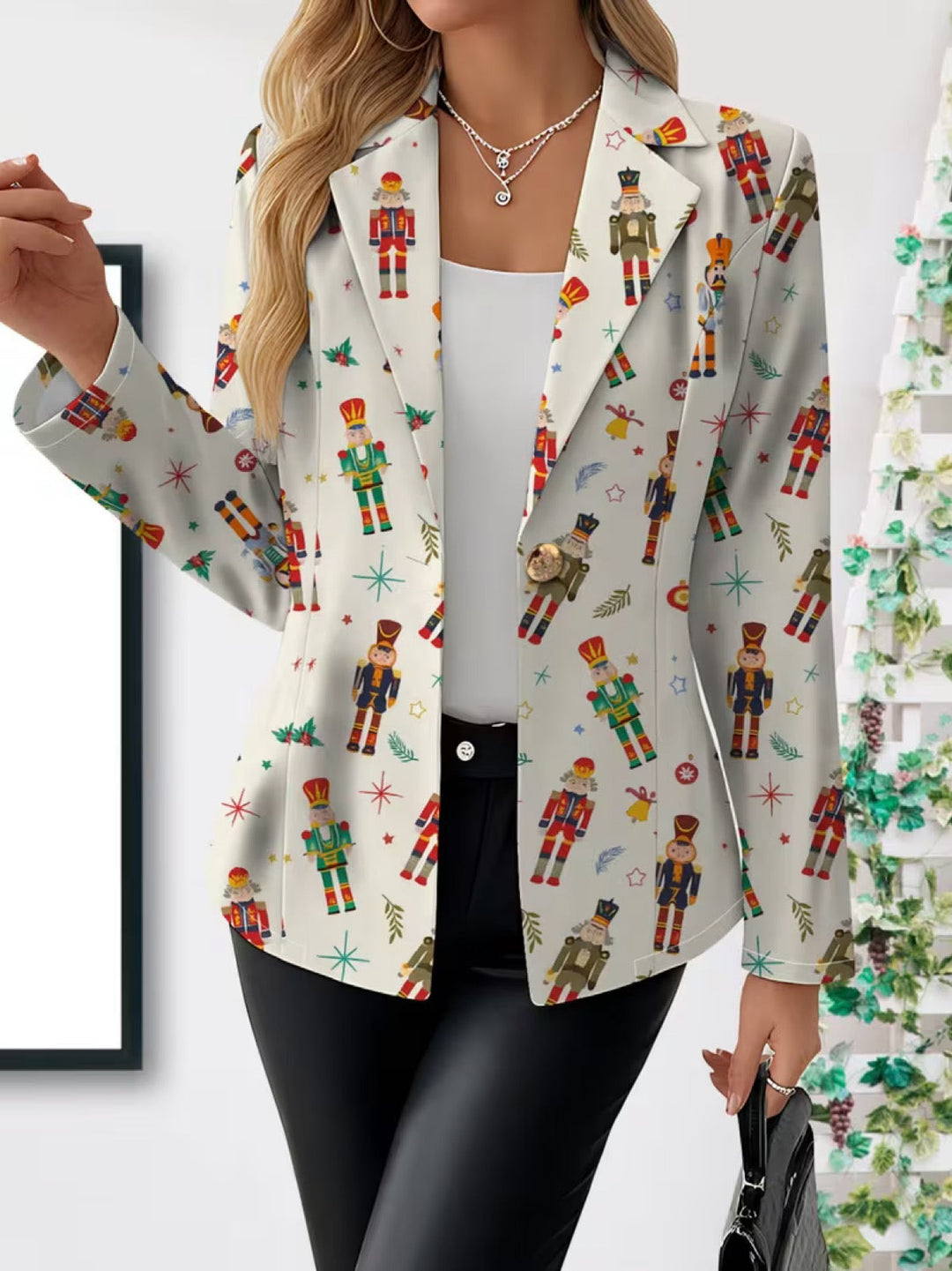Marjorie | Festive Print Blazer