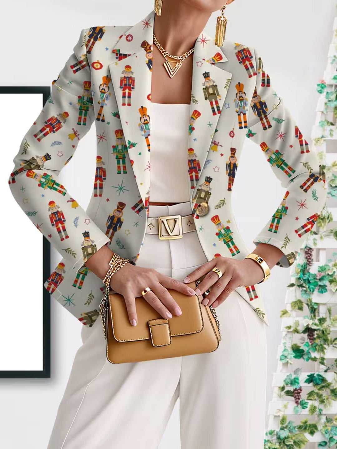 Marjorie | Festive Print Blazer
