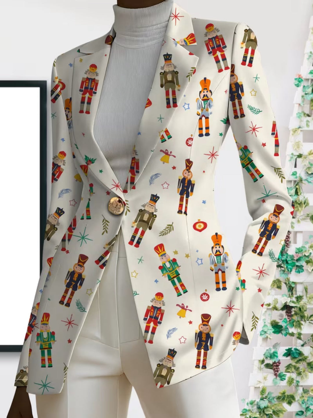 Marjorie | Festive Print Blazer