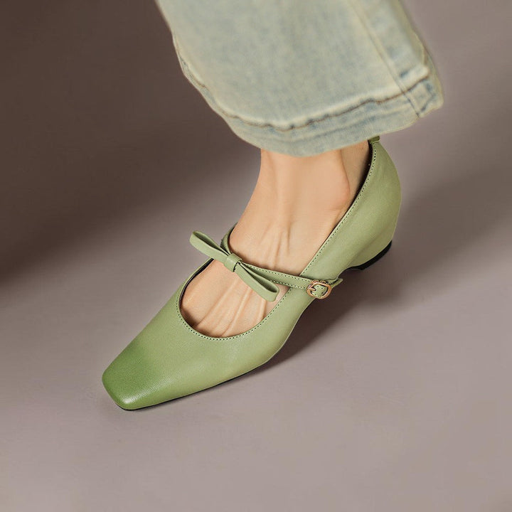 Bethany | Bow-Strap Mary Jane Pumps