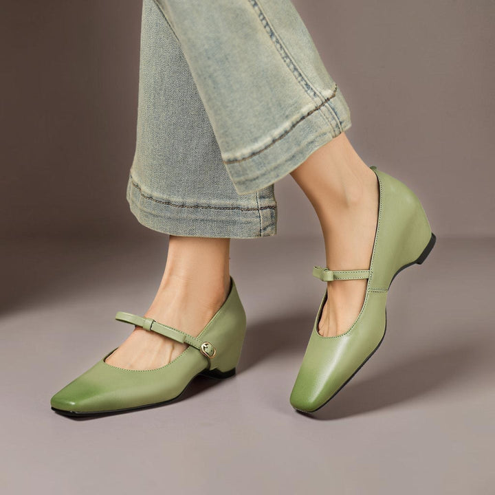 Bethany | Bow-Strap Mary Jane Pumps