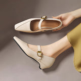 Natalie | Buckled Mary Jane Heels