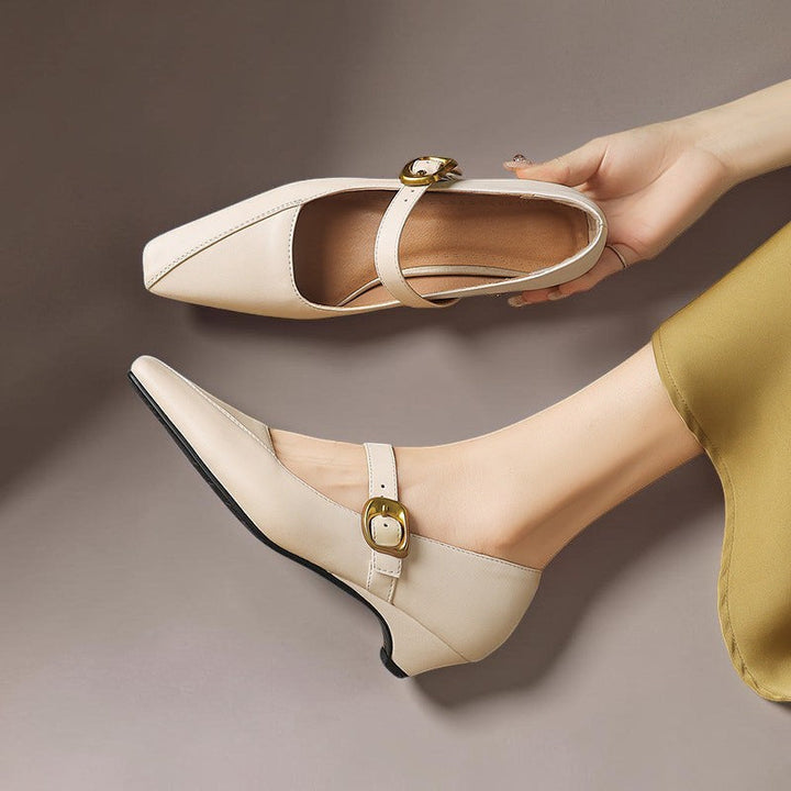 Natalie | Buckled Mary Jane Heels