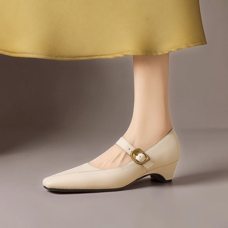 Natalie | Buckled Mary Jane Heels