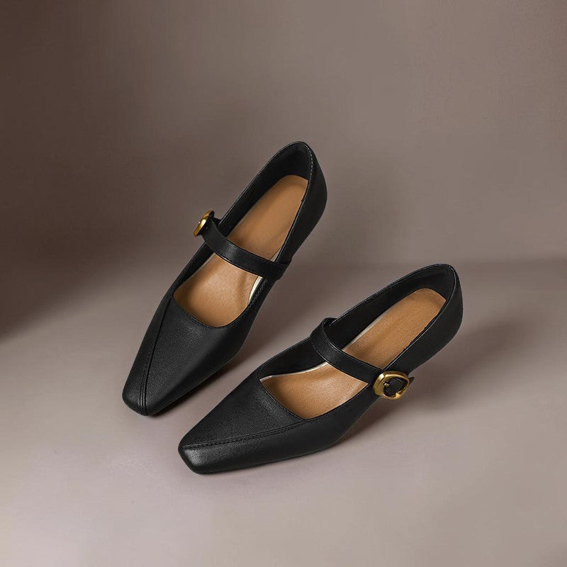 Natalie | Buckled Mary Jane Heels