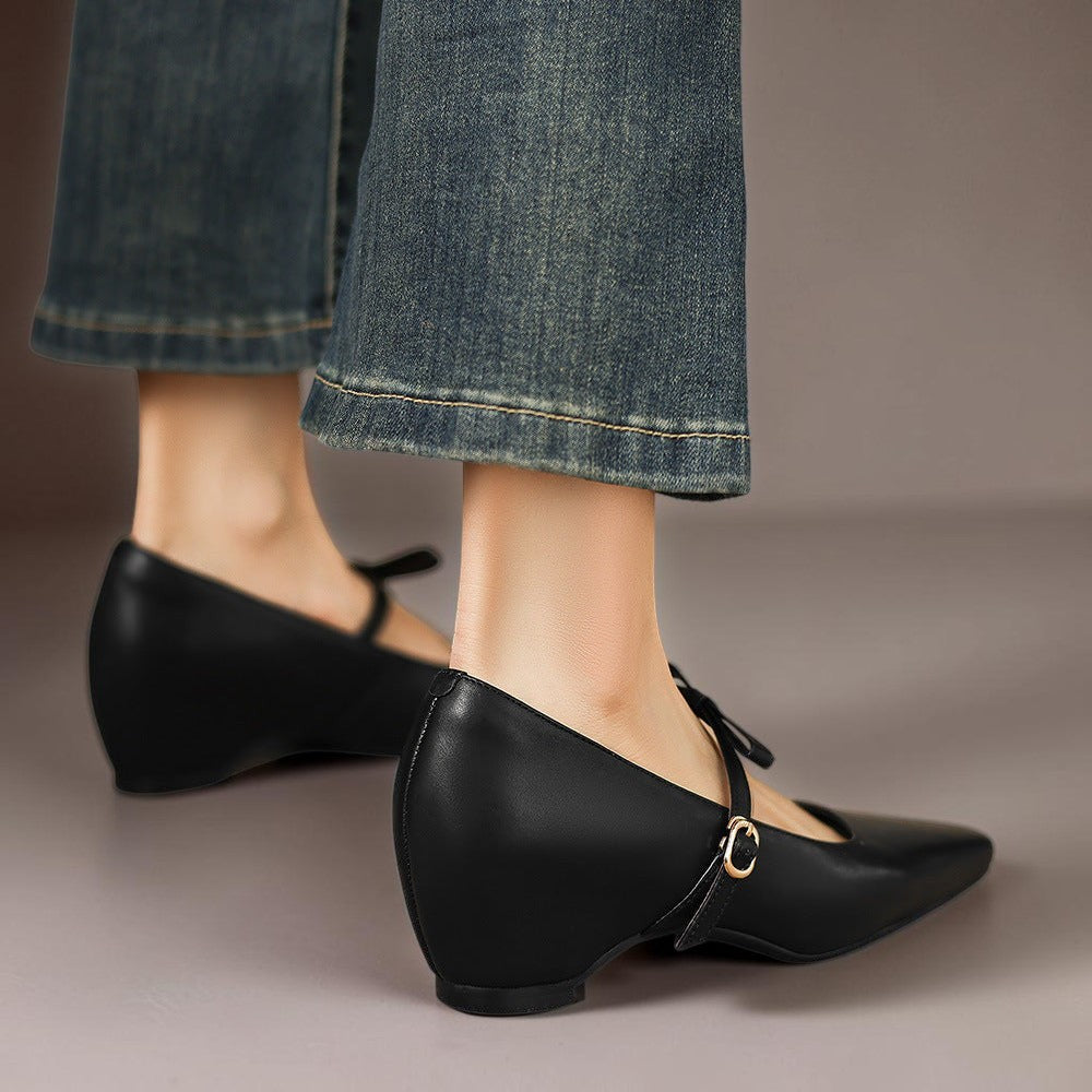 Bethany | Bow-Strap Mary Jane Pumps