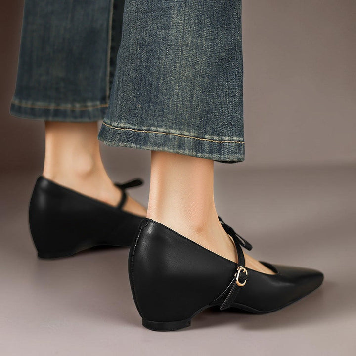 Bethany | Bow-Strap Mary Jane Pumps