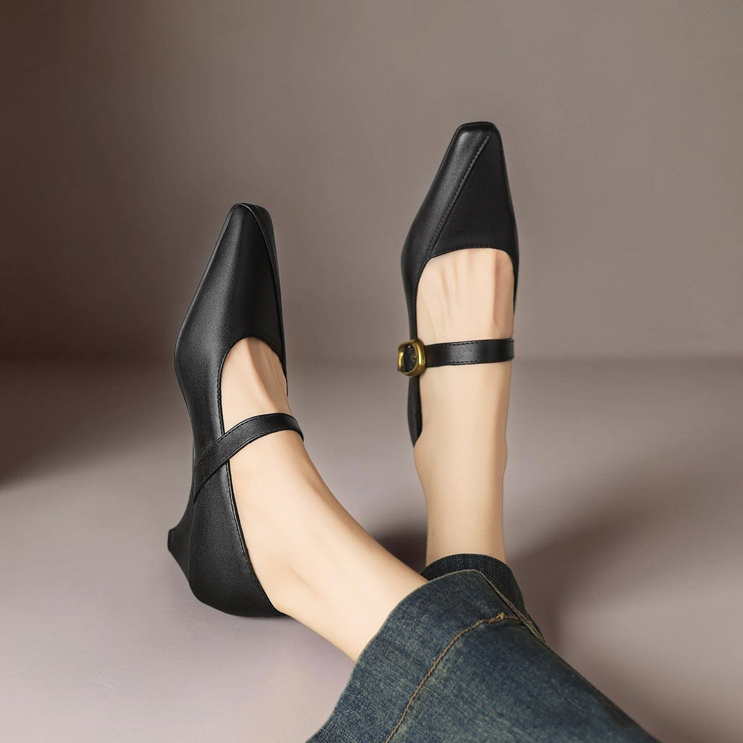 Natalie | Buckled Mary Jane Heels