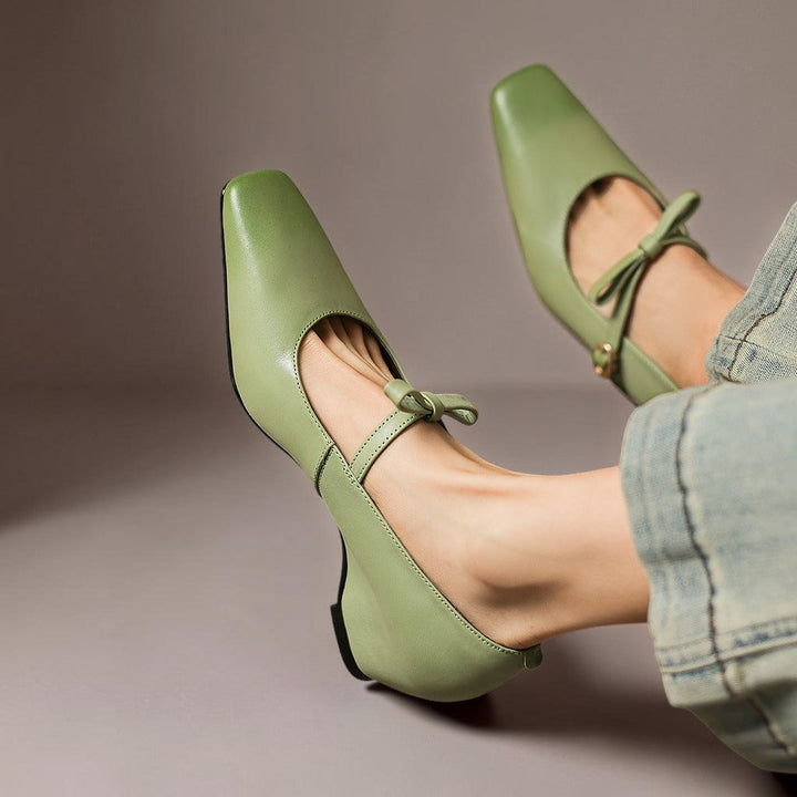Bethany | Bow-Strap Mary Jane Pumps