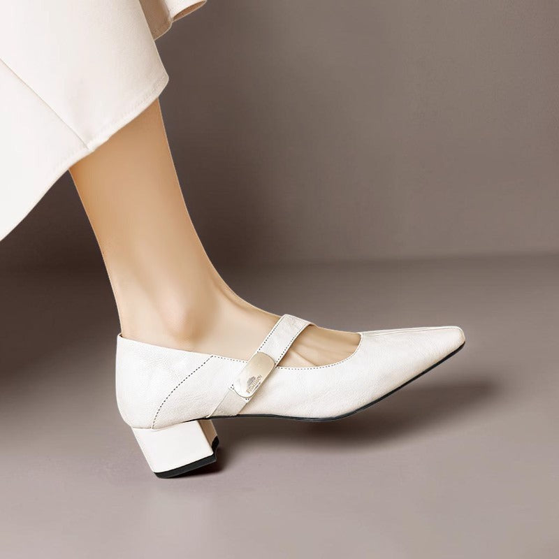 Lenore | Refined Square-Toe Mary Jane Pumps