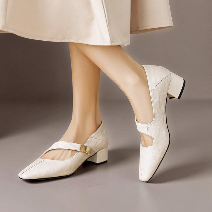 Lenore | Refined Square-Toe Mary Jane Pumps