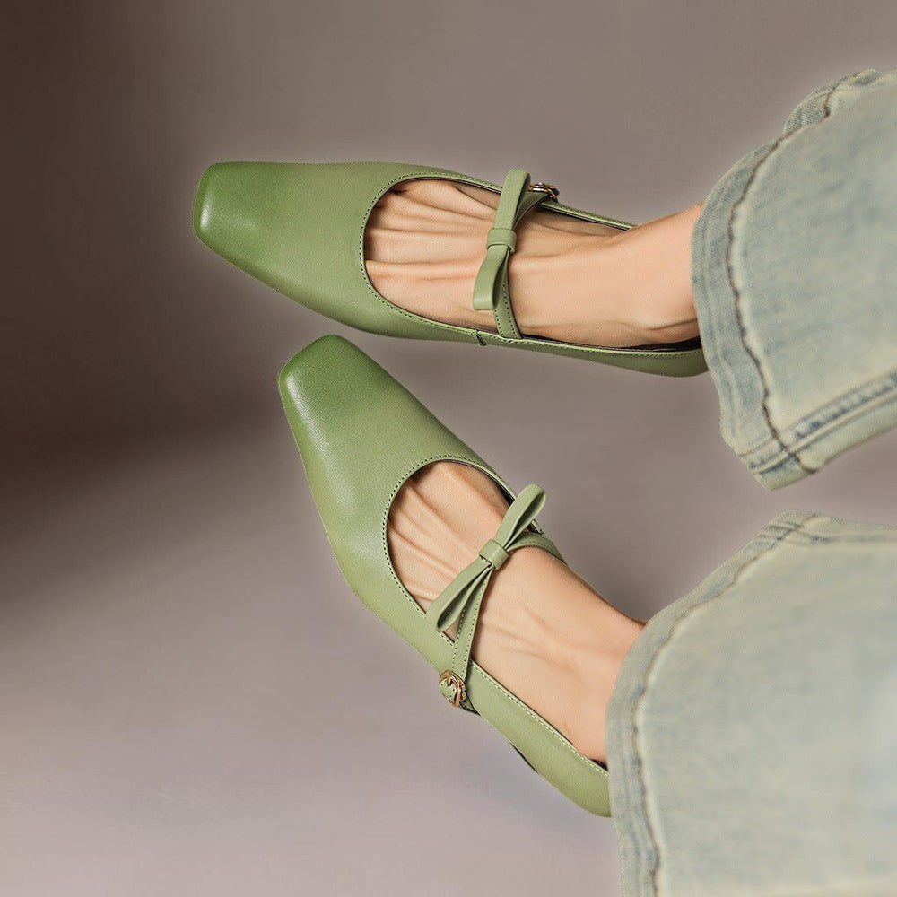 Bethany | Bow-Strap Mary Jane Pumps