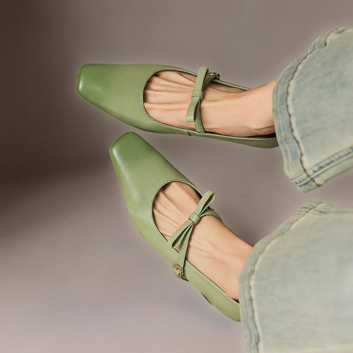 Bethany | Bow-Strap Mary Jane Pumps