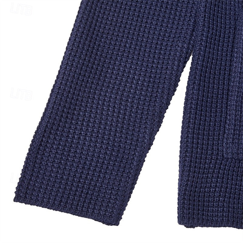 Oscar | Textured Stand-Collar Cardigan