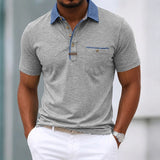 Marvin | Men's Contrast Collar Business Polo Shirt