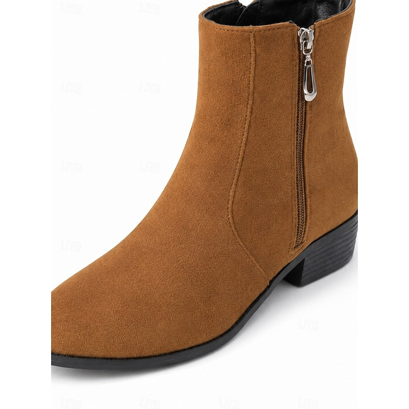 Lorelei | Refined Side-Zip Ankle Boots