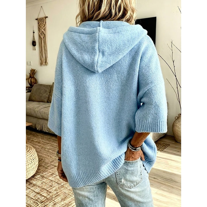 Marguerite | Hooded Open-Front Cardigan