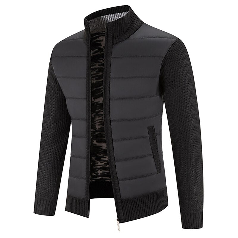 Reid | Stand-Collar Zip Cardigan