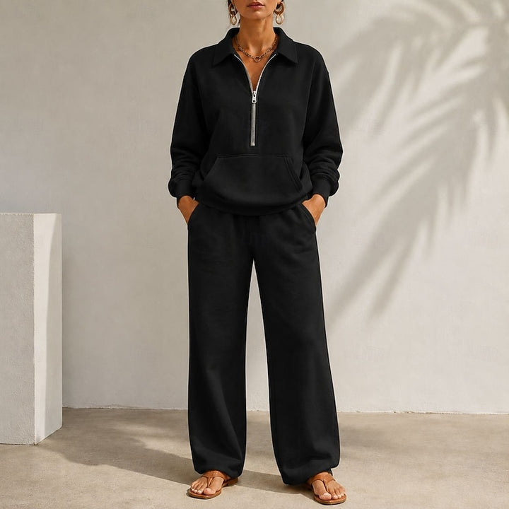 Loretta | Relaxed Half-Zip Two-Piece Set