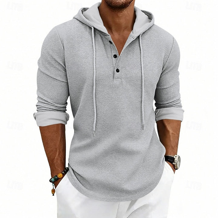 Julian | Hooded Henley Shirt