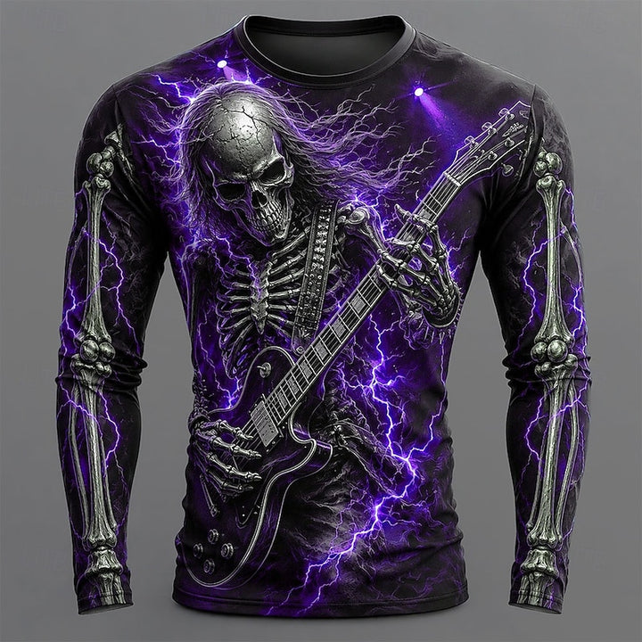 Damon | Bold Halloween Skeleton Long-Sleeve Shirt